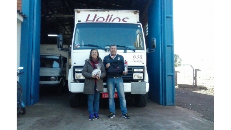 Ernei Padilha e sua esposa, representantes Helios na cidade de Santo Ângelo/RS, foram os grandes vencedores da campanha Dia dos Namorados. Trabalho realizado em parceria com o Supervisor de Vendas Luis Mariano Oliveira. Parabéns!!!